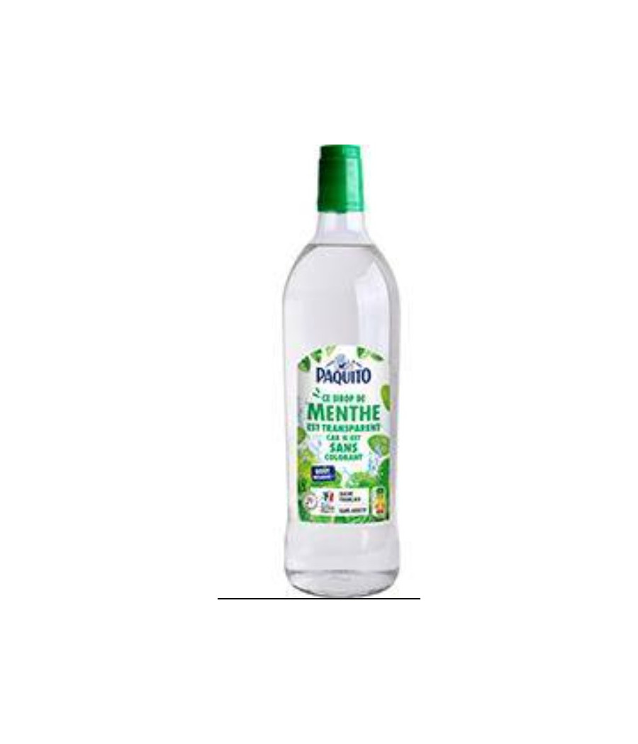 SIROP DE MENTHE TRANSPARENT PAQUITO 1L