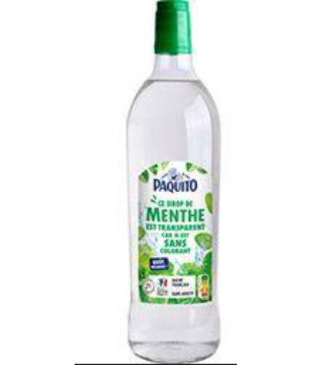 SIROP DE MENTHE TRANSPARENT PAQUITO 1L