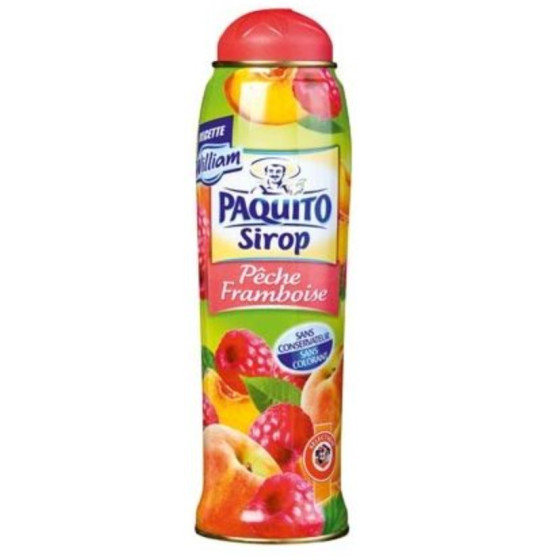 SIROP PECHE FRAMBOISE PAQUITO 75CL