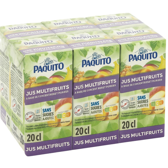 JUS MULTIFRUIT PAQUITO 6X20CL