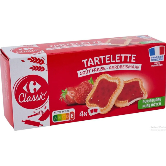 TARTELETTES GOUT FRAISE CLASSIC 127G