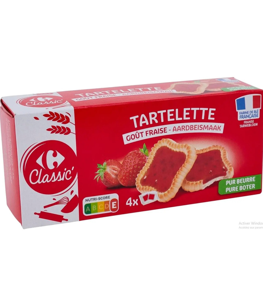 TARTELETTES GOUT FRAISE CLASSIC 127G