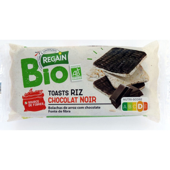 TOASTS DE RIZ NAPPES AU CHOCOLAT NOIR BIO 100G