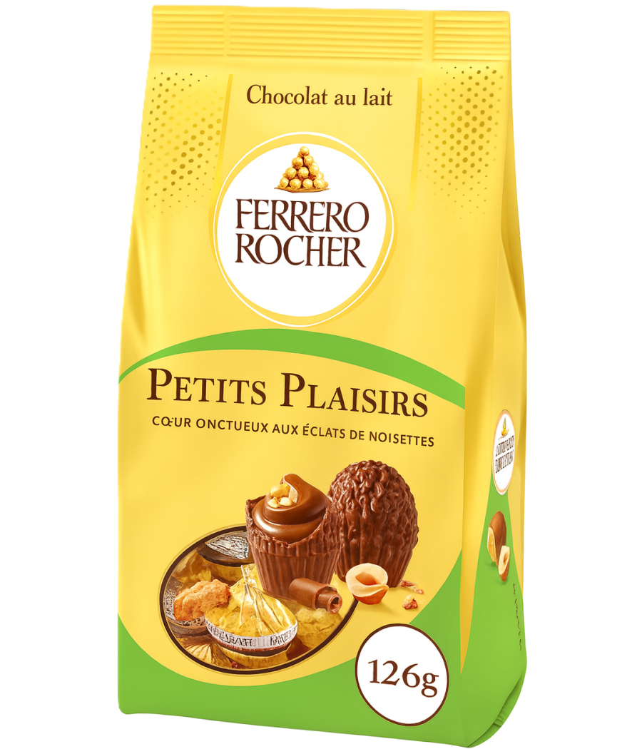BOUCHEES CHOCOLAT AU LAIT PETITS PLAISIRS FERRERO ROCHER 126G