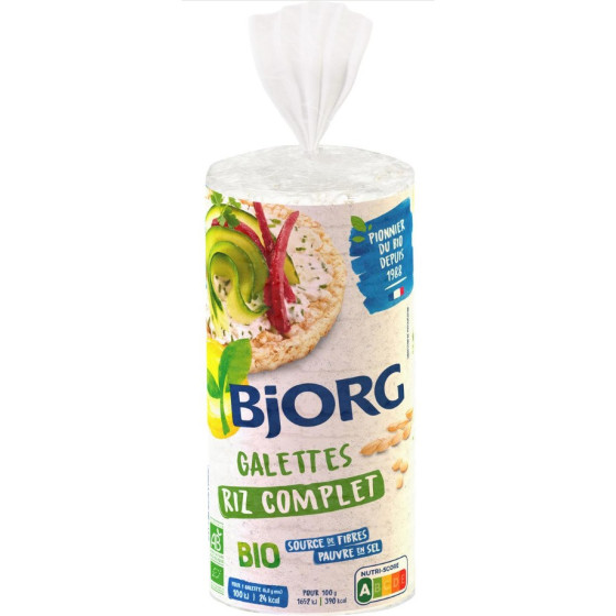 GALETTES RIZ COMPLET BIO BJORG 130G