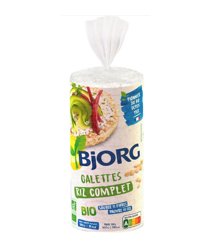 GALETTES RIZ COMPLET BIO BJORG 130G
