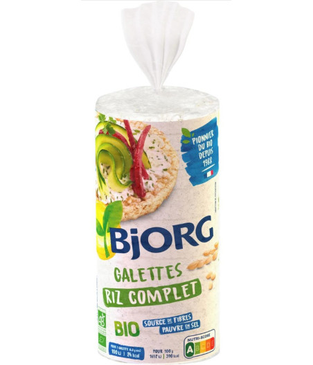 GALETTES RIZ COMPLET BIO BJORG 130G