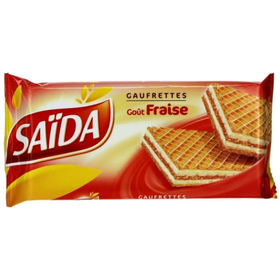 GAUFFRETTE GOUT FRAISE SAIDA 100G