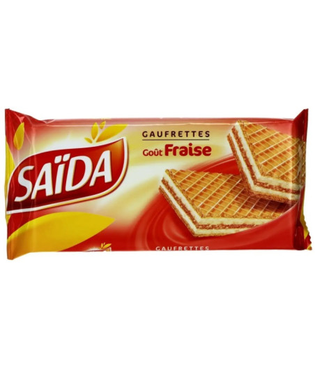 GAUFFRETTE GOUT FRAISE SAIDA 100G