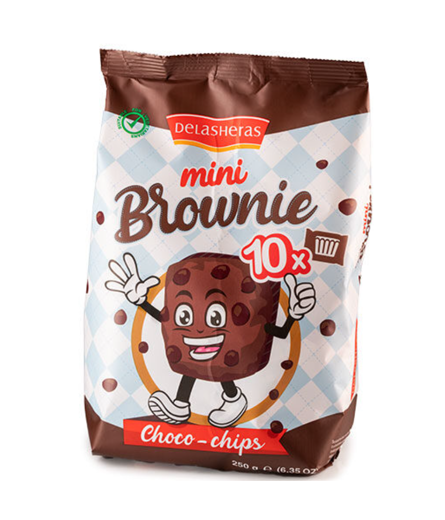 BISCUIT DE LAS HERAS MINI BROWNIES CHOCO 250G