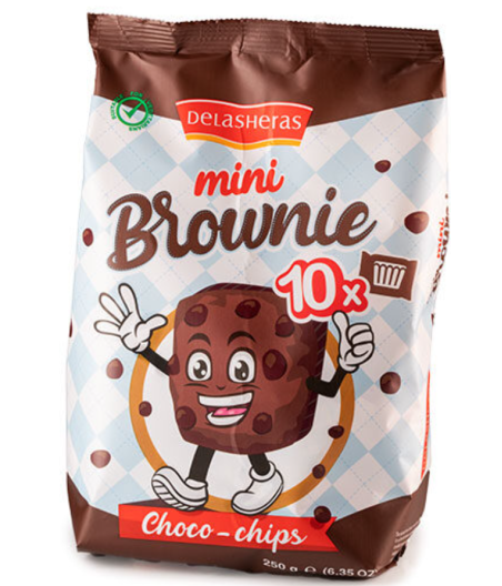 BISCUIT DE LAS HERAS MINI BROWNIES CHOCO 250G