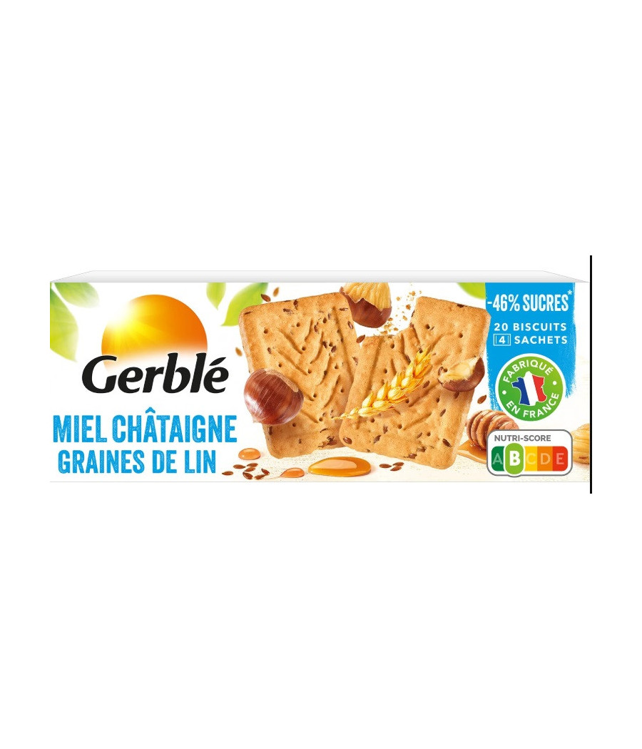 GERBLE - MIEL CHATAIGNE GRAINES DE LIN 200G