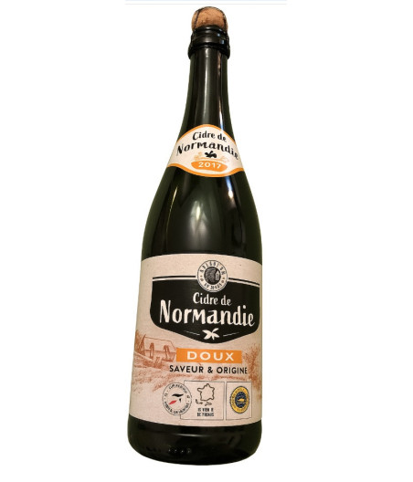CIDRE DE NORMANDIE DOUX  75 CL
