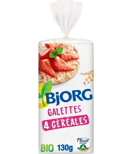 GALETTES AUX 4 CEREALES BIO BJORG 130G