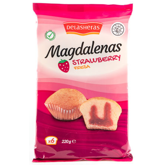 BISCUIT MAGDALENAS STRAWBERRY FRAISE 220G