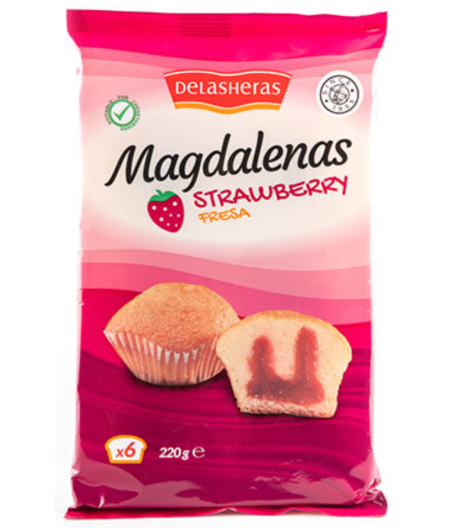 MAGDALENAS STRAWBERRY FRAISE DELASHERAS 220G