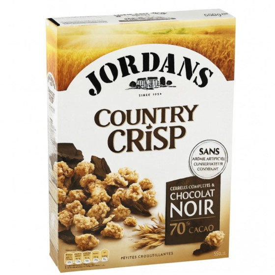 CEREALES COUNTRY CRISP CHOCOLAT NOIR JORDANS 550G