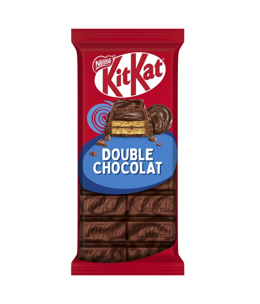 KITKAT TABLETTE DOUBLE CHOCOLAT NESTLE 99G