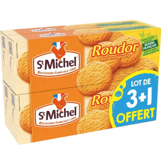 BISCUITS ROUDOR ST MICHEL 4X150G