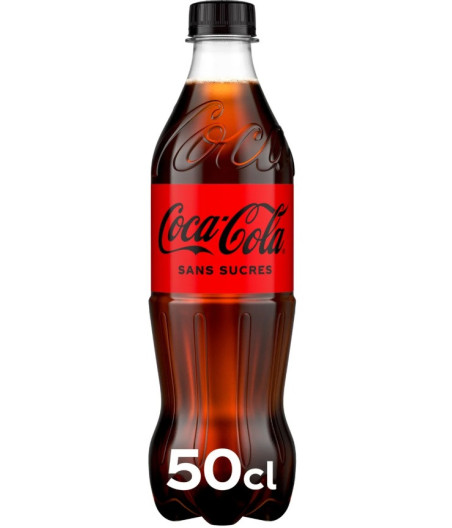 SODA ZERO SUCRE COCA-COLA 50CL