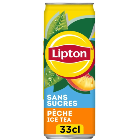 ICE TEA PECHE SANS SUCRE LIPTON 33CL