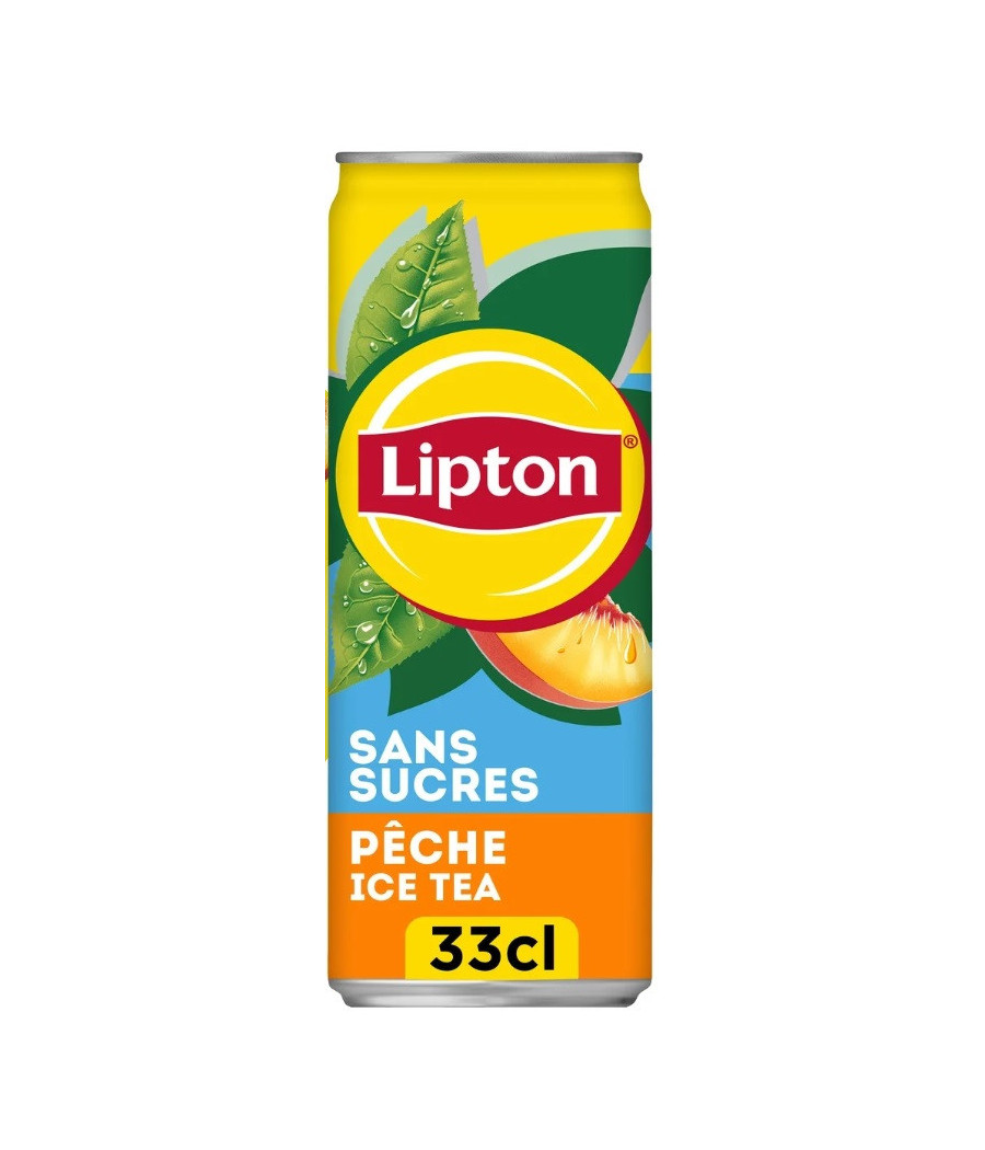 ICE TEA PECHE SANS SUCRE LIPTON 33CL