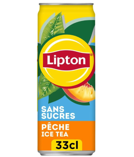 ICE TEA PECHE SANS SUCRE LIPTON 33CL