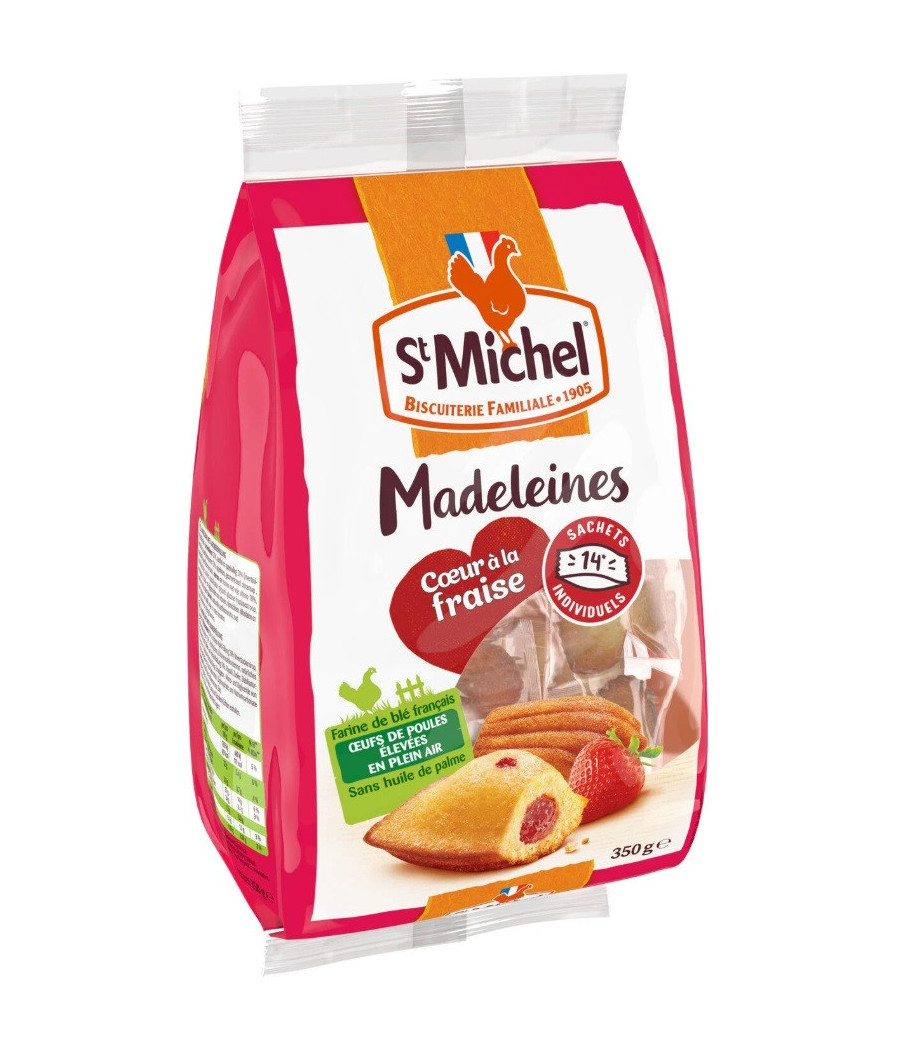 MADELEINES FRAISES STMICHEL 350G