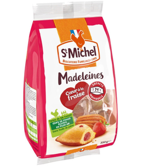 MADELEINES FRAISES STMICHEL 350G