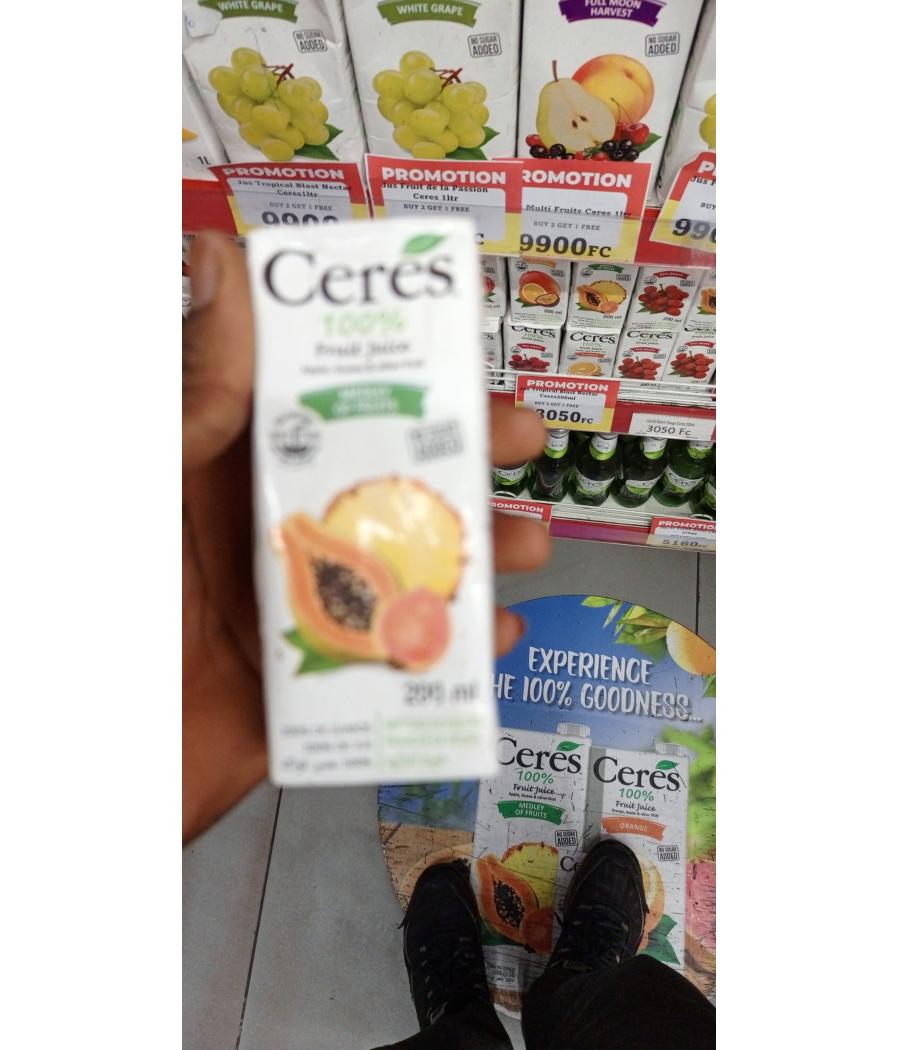JUS DE FRUITS CERES COCKTAIL MULTIFRUITS 25CL