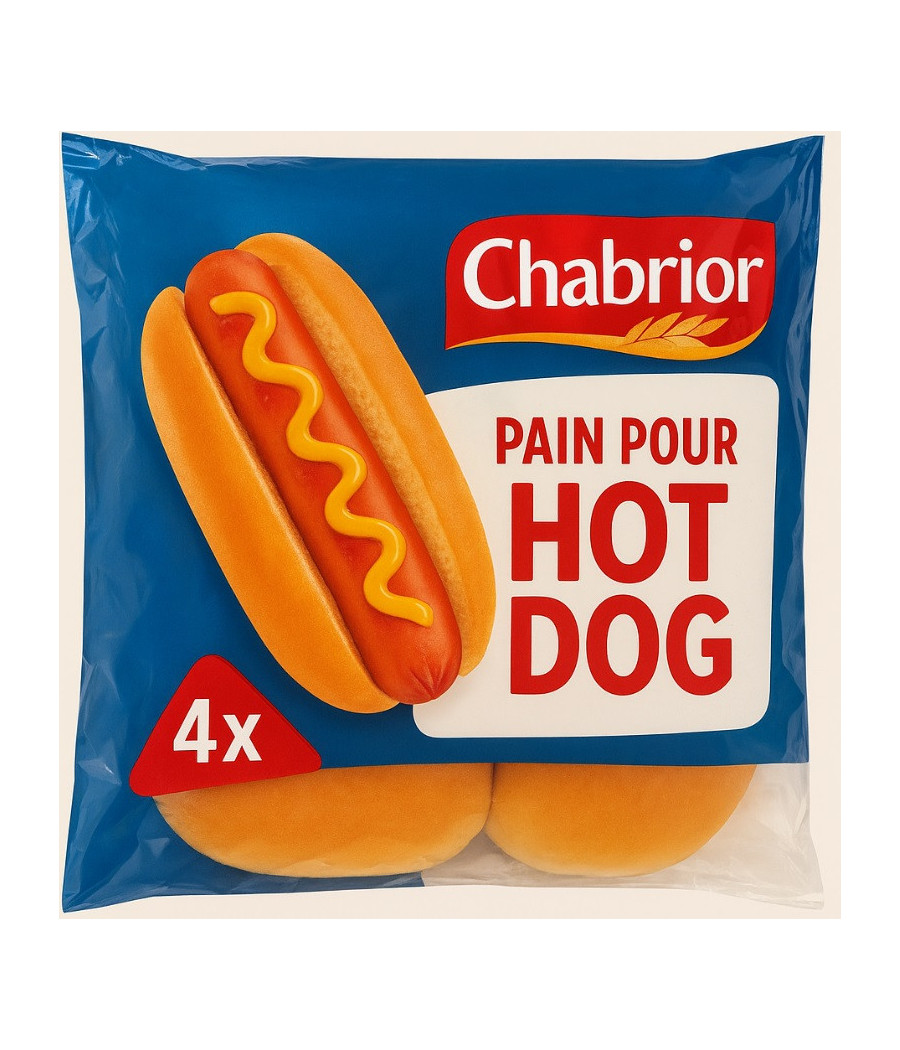 PAIN POUR HOTDOG  CHABRIOR 300G