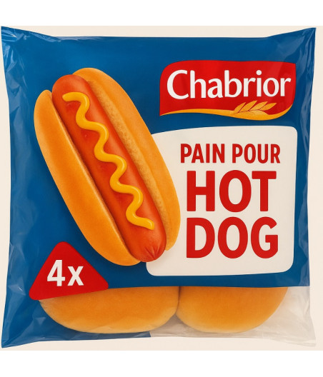 PAIN POUR HOTDOG  CHABRIOR 300G