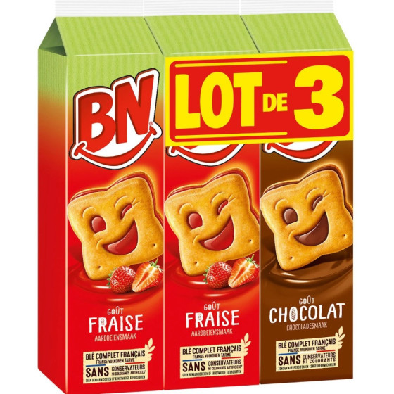 BISCUITS GOUT CHOCOLAT OU FRAISE 885G