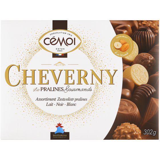 ASSORTISSEMENTS DE CHOCOLATS  PRALINES  CEMOI 302G