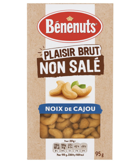 NOIX DE CAJOU BENENUTS PLAISIR BRUT NON SALE 95G