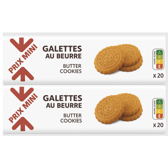 BISCUIT PRIX  MINI GALETTES AU BEURRE X20