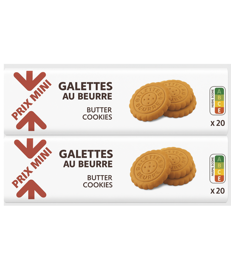 BISCUIT PRIX  MINI GALETTES AU BEURRE X20