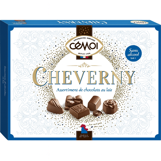 ASSORTIMENT DE CHOCOLATS AU LAIT SANS ALCOOL CEMOI  451G