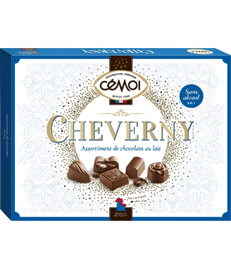 ASSORTIMENT DE CHOCOLATS AU LAIT SANS ALCOOL CEMOI  451G