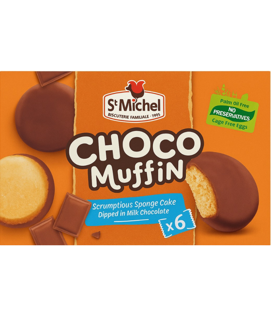 CHOCO MUFFIN ST MICHEL x6 180 G
