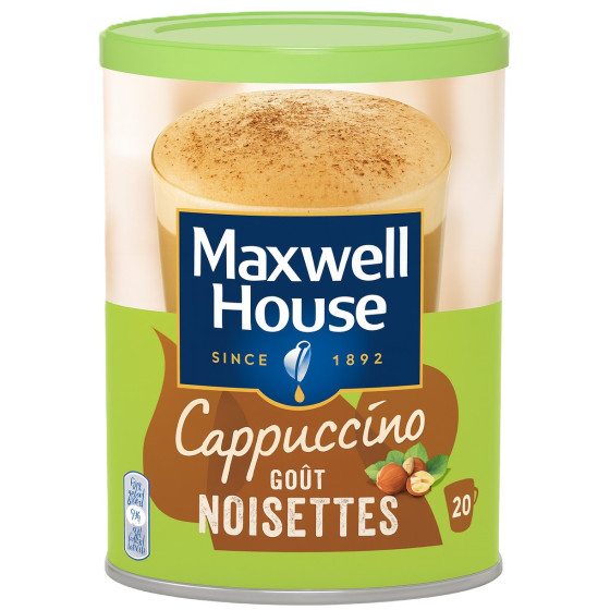 CAPPUCCINO GOUT NOISETTES MAXWELL HOUSE 305G