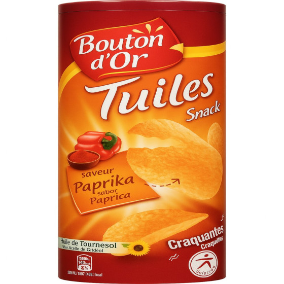 TUILES SAVEUR PAPRIKA BOUTON D'OR 170G
