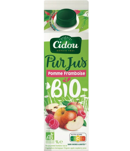 JUS DE FRUITS CIDOU PUR POMME FRAMBOISE 1L