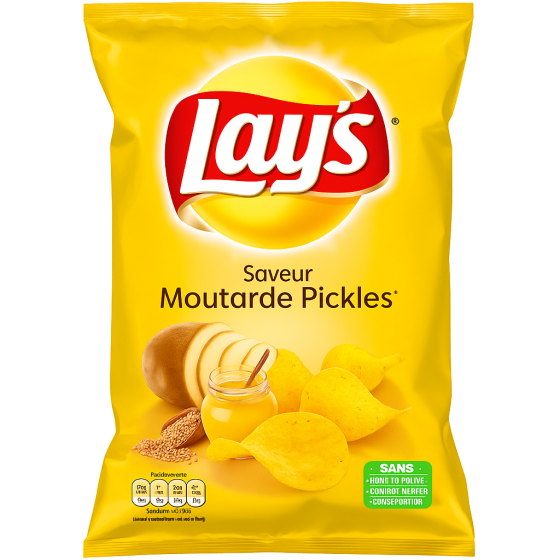 CHIPS SAVEUR MOUTARDE LAYS  130G