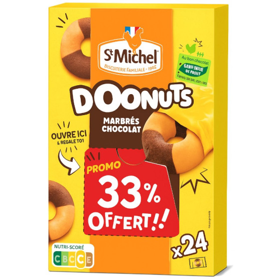 DONUTS MARBRES CHOCOLAT STMICHEL