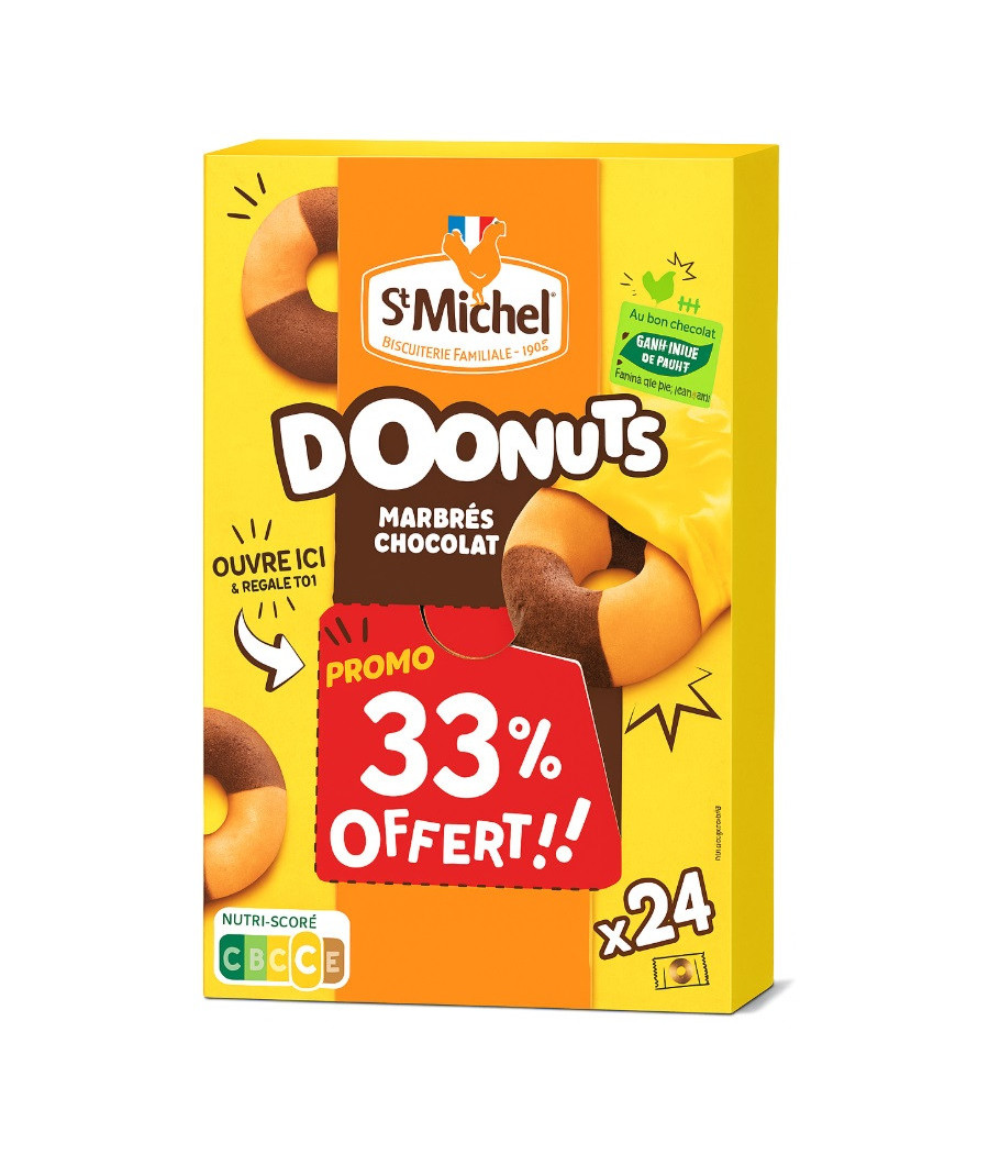 DONUTS MARBRES CHOCOLAT STMICHEL