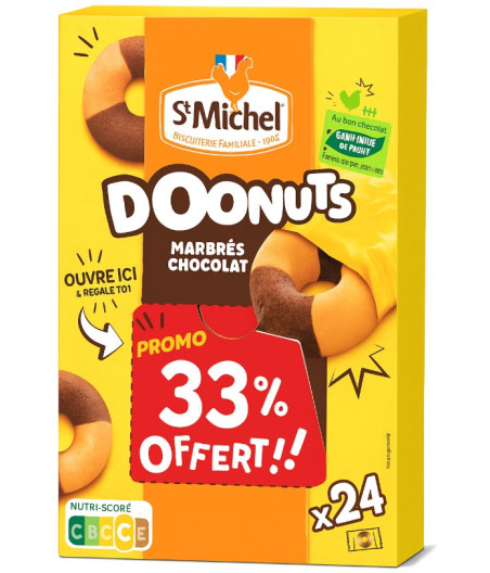 DONUTS MARBRES CHOCOLAT STMICHEL
