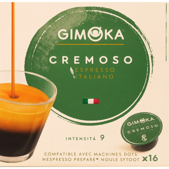 CAFE CREMOSO ESPRESSO GIMOKA INTENSE 9 X16