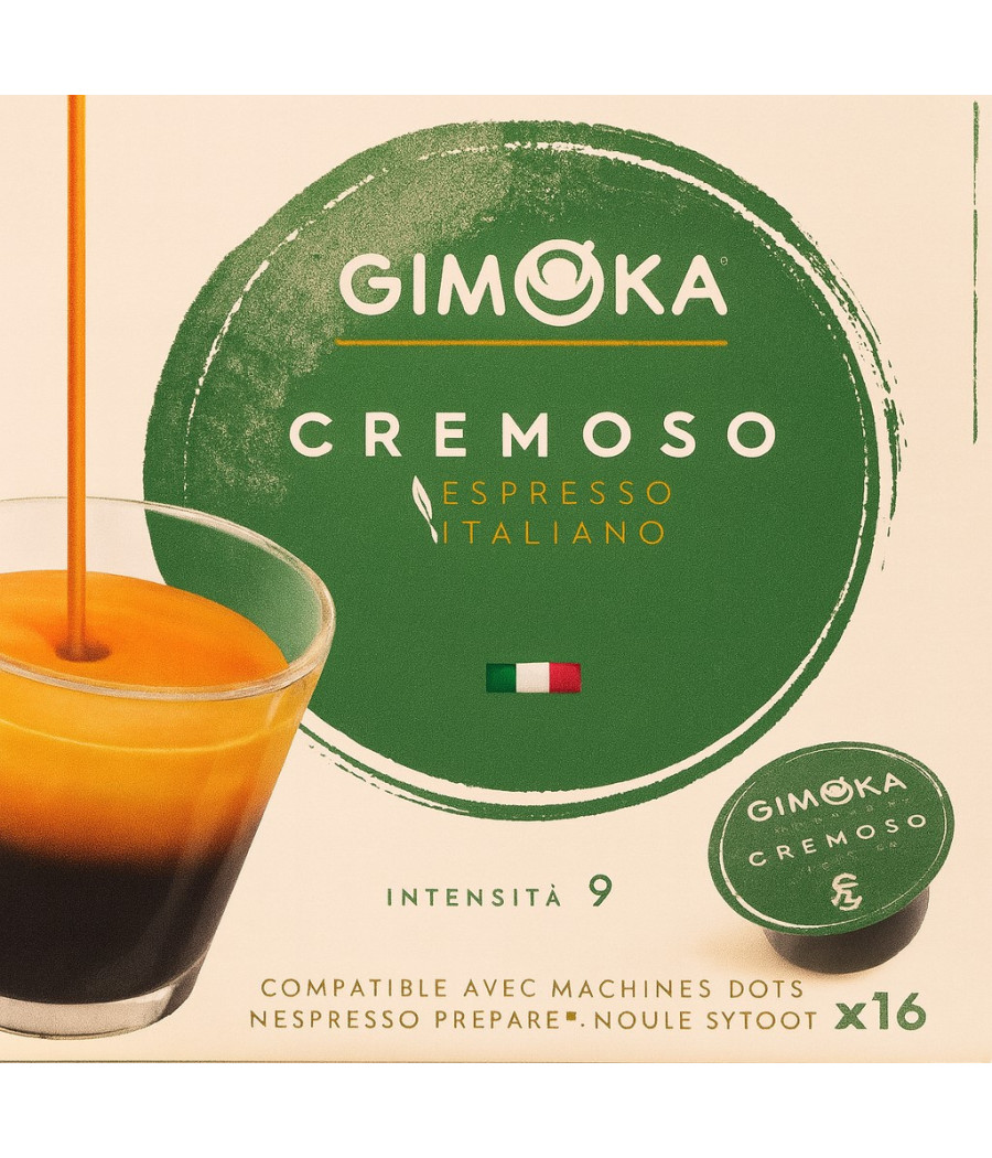 CAFE CREMOSO ESPRESSO GIMOKA INTENSE 9 X16