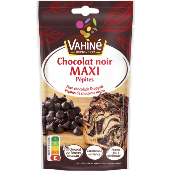 MAXI PEPITES CHOCOLAT NOIR VAHINE 100G